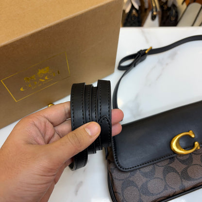 Coch Jet Shoulder/Crossbody Bag - Coffee Black