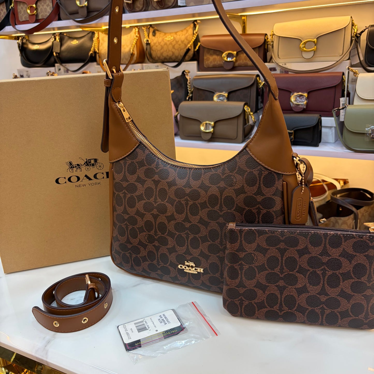 COCH JULIET HANDBAG With Wallet - Tan Coffee