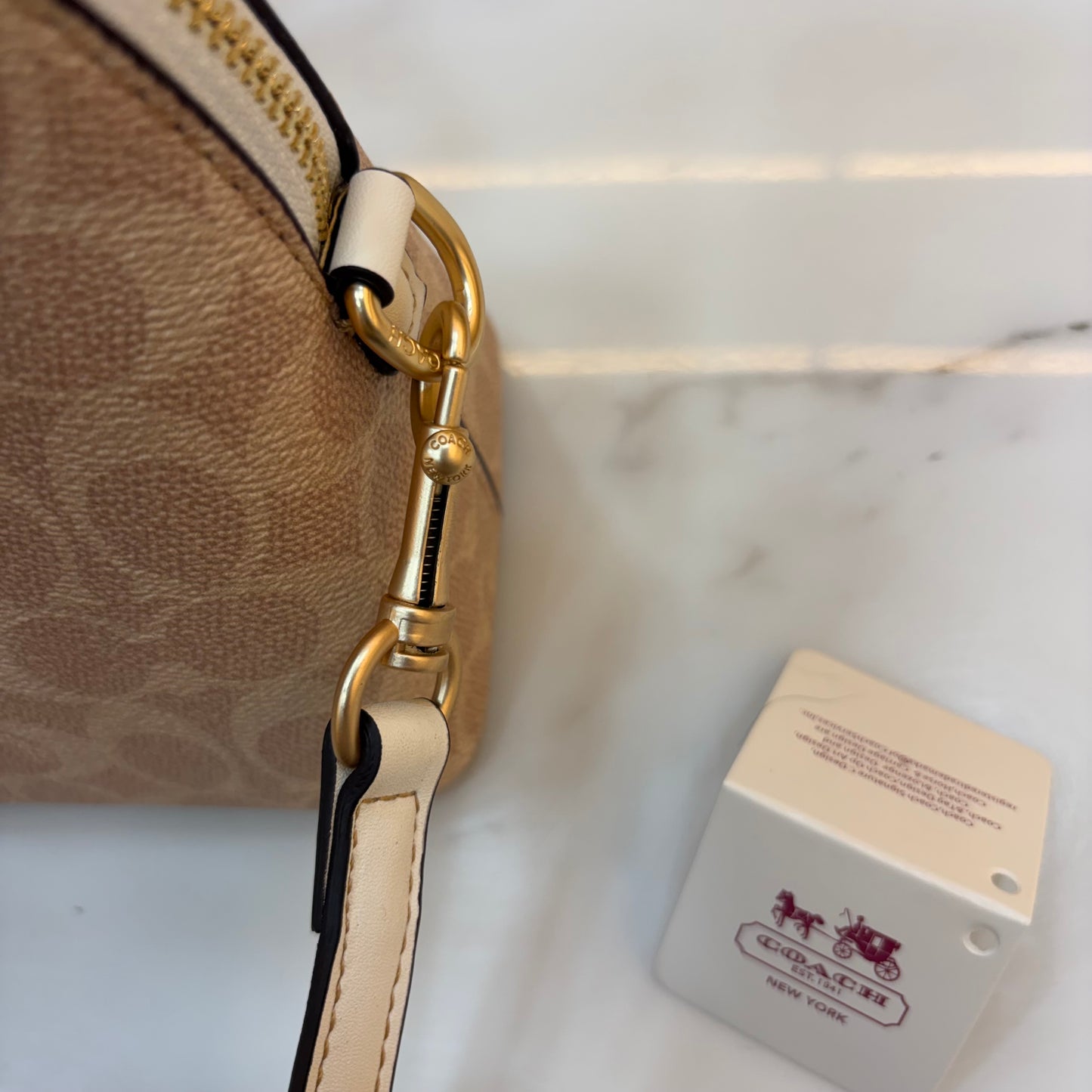 COCH KATY SATCHEL - Apricot White