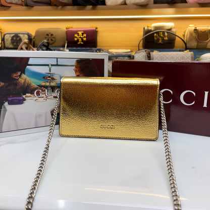 GG Diana Crossbody Bag (Double Box Packaging) - Metallic Gold