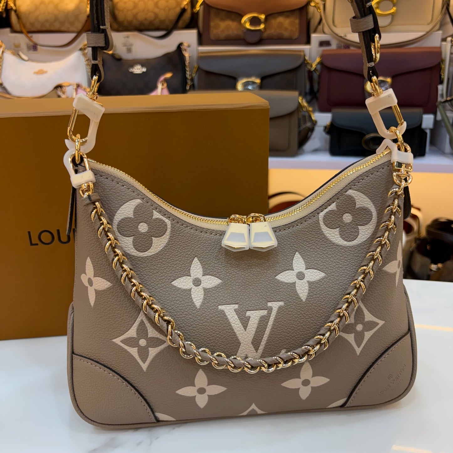 LV Boulogne PM - Beige Monogram