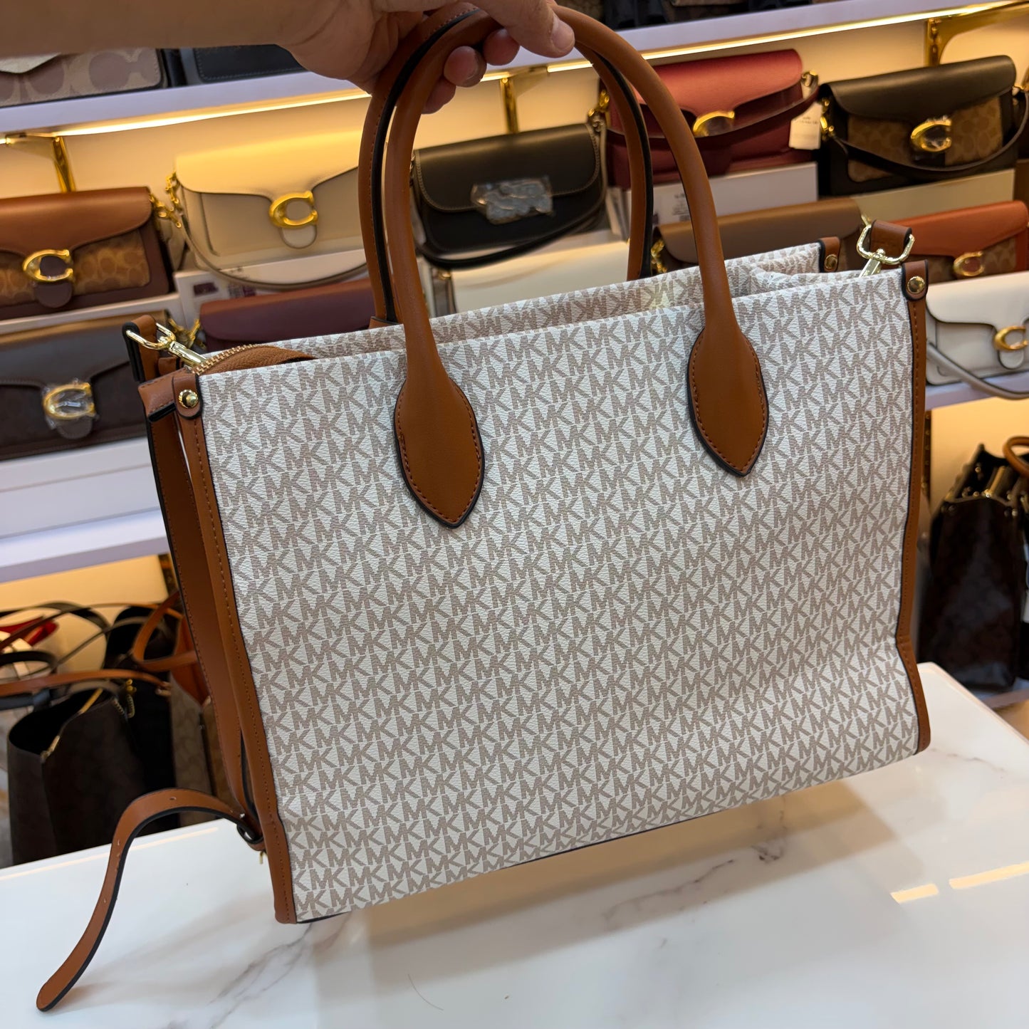 MK Mirella Tote - White