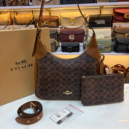 COCH JULIET HANDBAG With Wallet - Tan Coffee