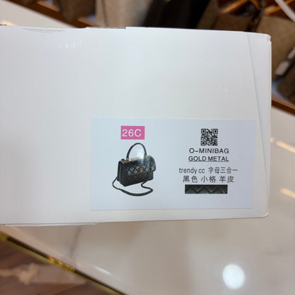 CHNL Coco Handle Flap Bag - Black