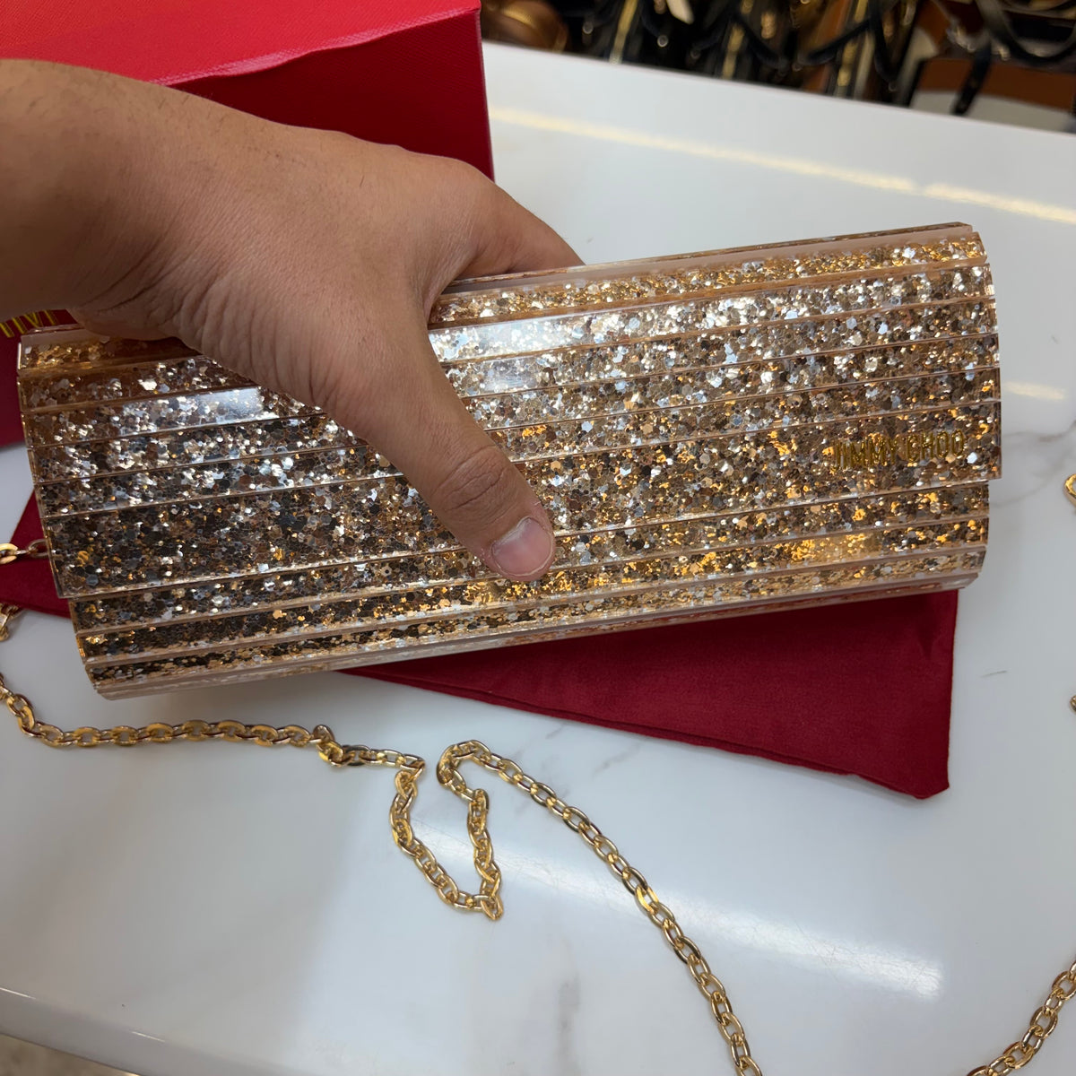 JC Candy Clutch - Gold