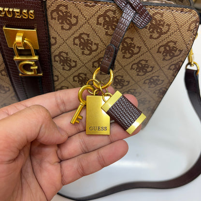 Guess Ginevra Elite Satchel - Monogram Print