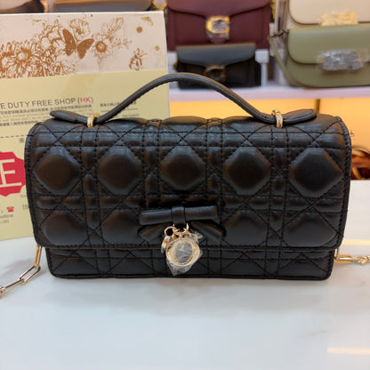 My CD Mini Bag Black Cannage Leather