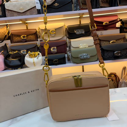 CNK Crossbody Bag - Beige