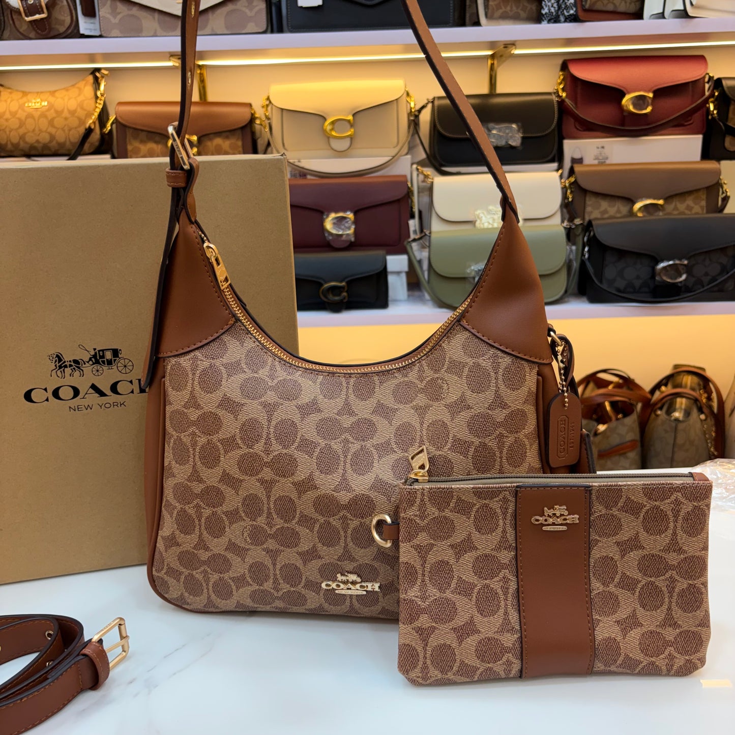 COCH JULIET HANDBAG With Wallet - Apricot