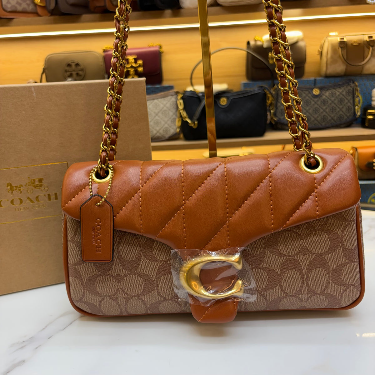 Coch Quilted Tabby Bag - Signature Print