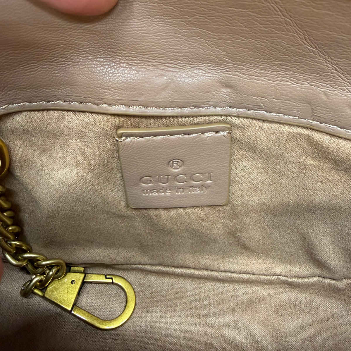 GG Mini Marmont - Beige (Ultra Premium)