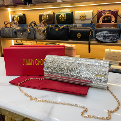 JC Candy Clutch - Silver