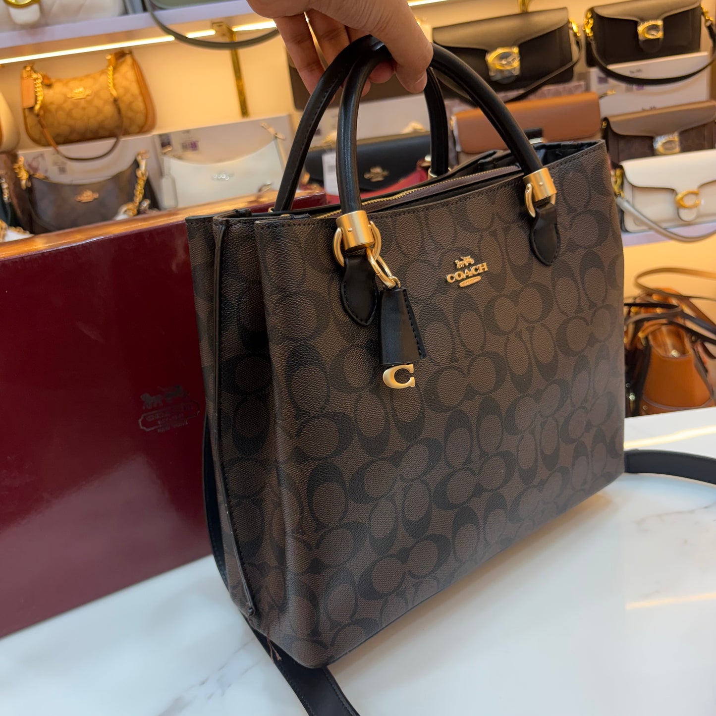COCH Satchel Bag - Coffee