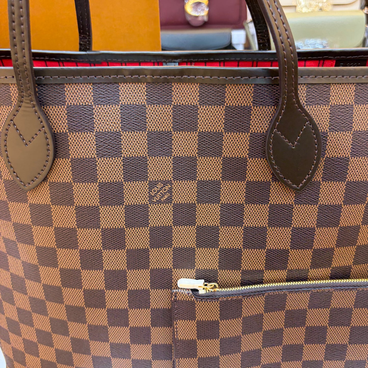 LV Neverfull MM Tote Bag - Double Box