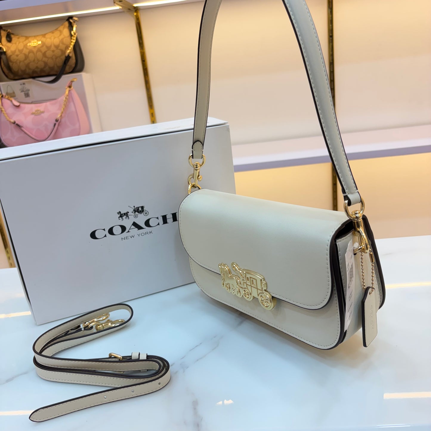 COCH HARPER Shoulder/Sling Bag - White