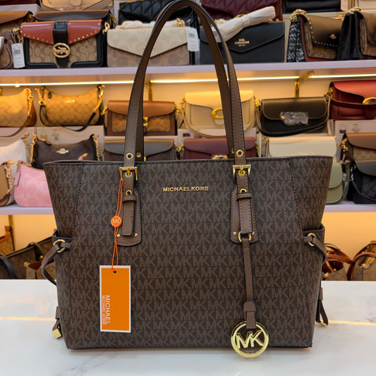 MK Voyager Large Tote Bag - Coffee