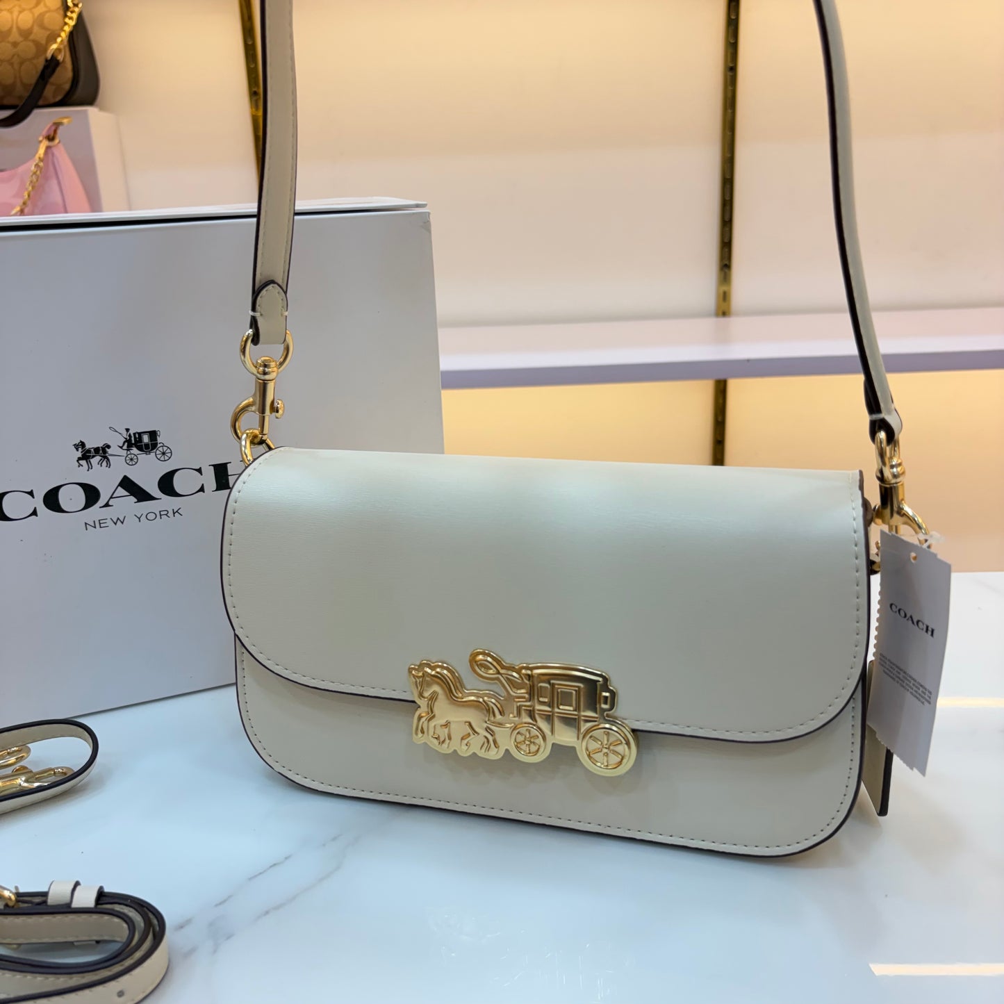 COCH HARPER Shoulder/Sling Bag - White