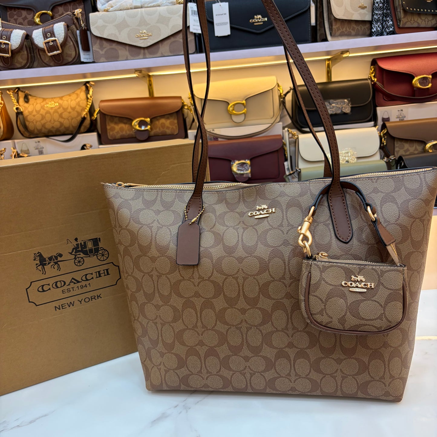 COCH CITY TOTE BAG - Apricot