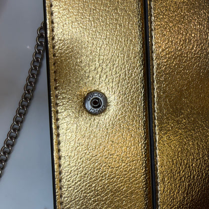 GG Diana Crossbody Bag (Double Box Packaging) - Metallic Gold