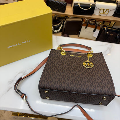 MK Cynthia Satchel - Coffee