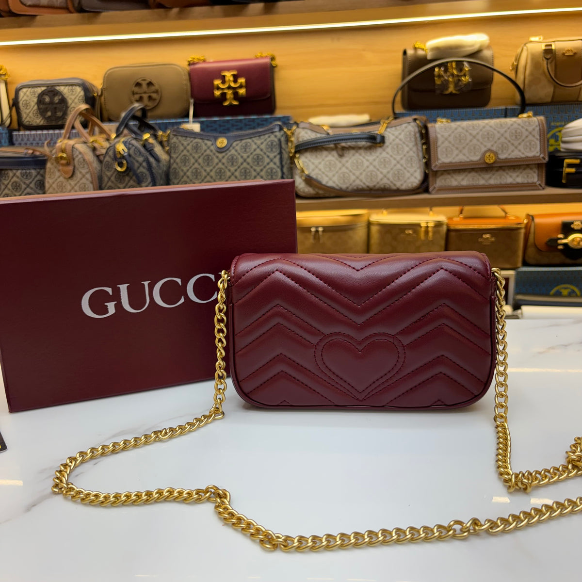 GG Mini Marmont - Wine (Ultra Premium)