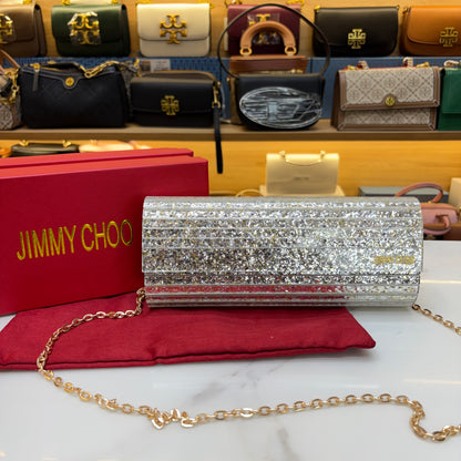 JC Candy Clutch - Silver