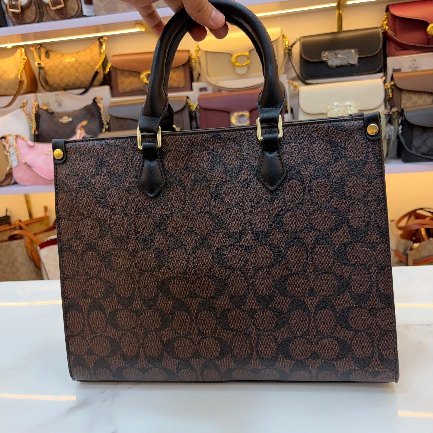 COCH MAGGIE Medium TOTE - Coffee