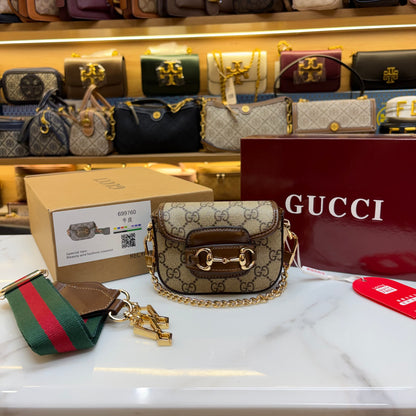 GG Mini Horsebit Sling/Shoulder Bag (Ultra Premium Double Box)