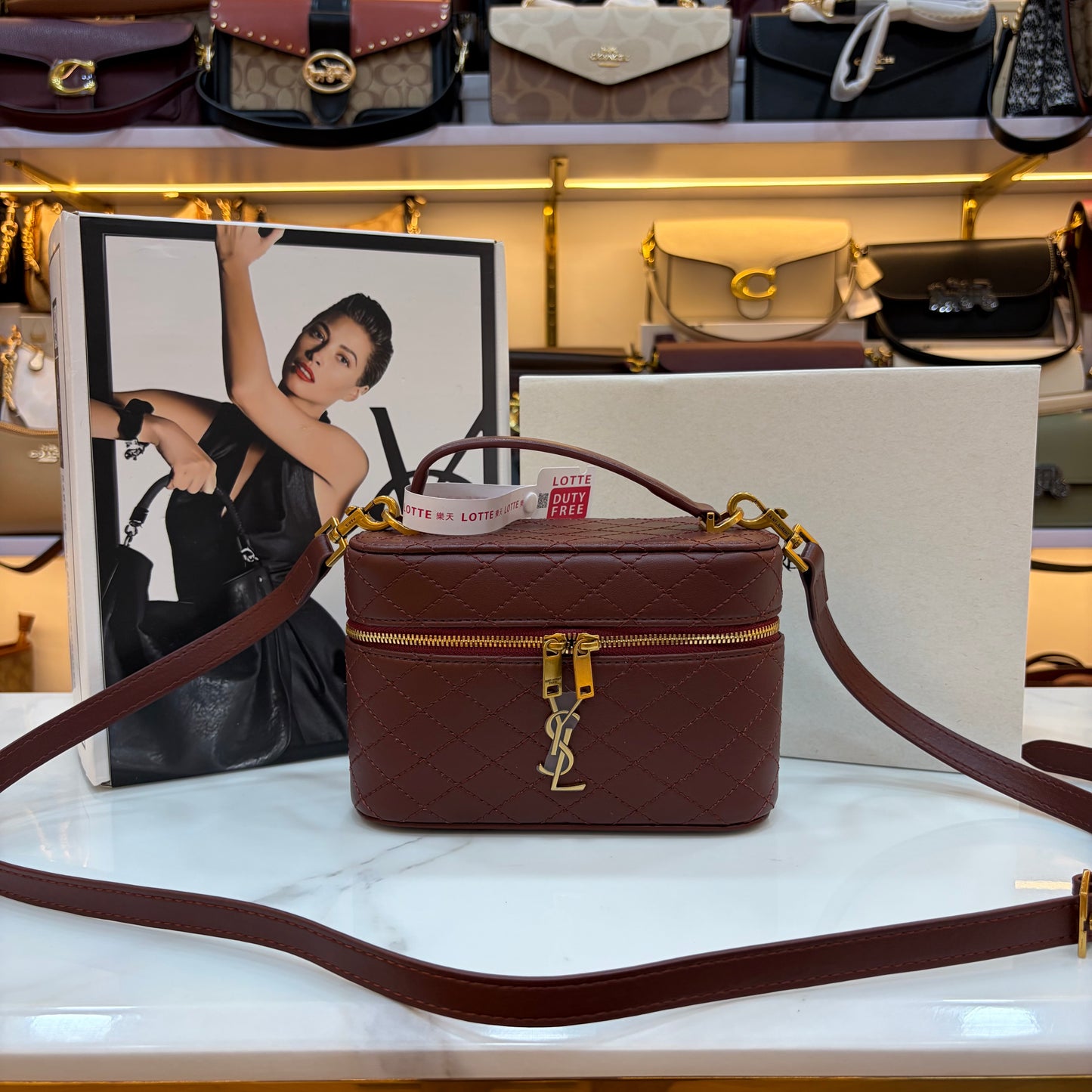 YSL Gabby Vanity Bag - Wine