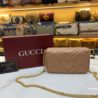 GG Mini Marmont - Beige (Ultra Premium)