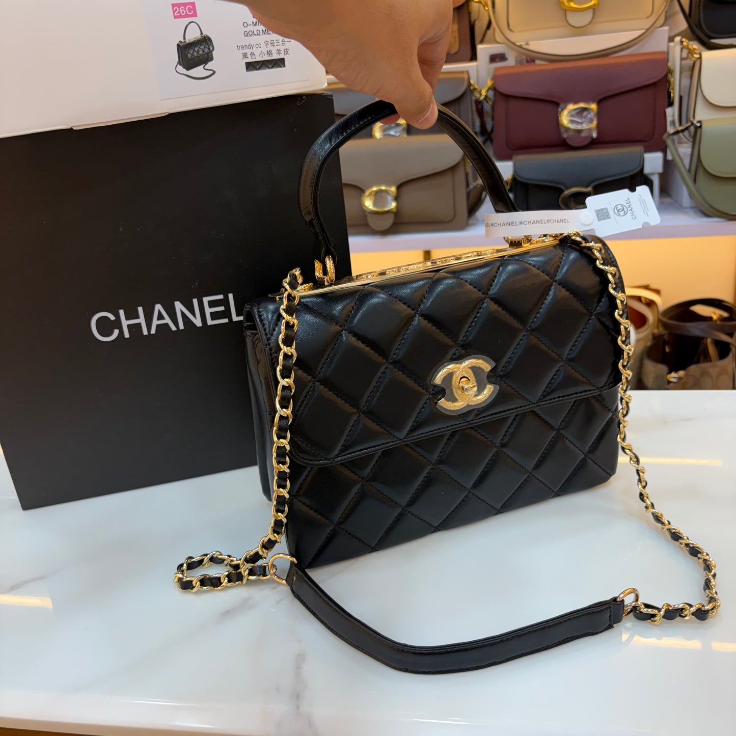 CHNL Flap Top Handle - Black