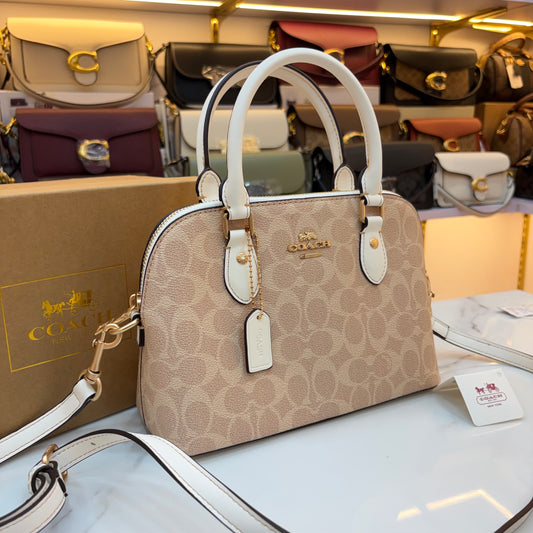 COCH KATY SATCHEL - Apricot White