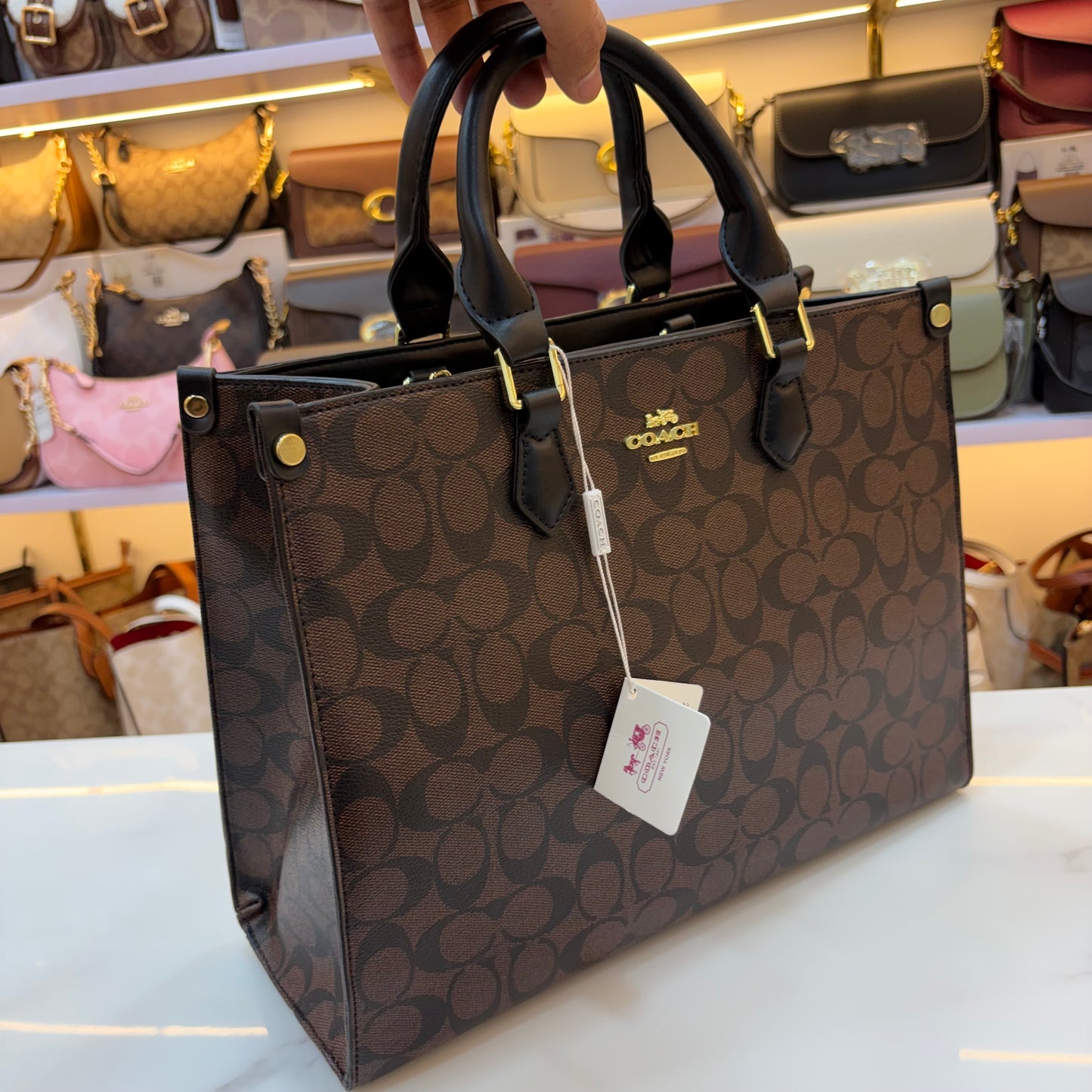 COCH MAGGIE Medium TOTE - Coffee