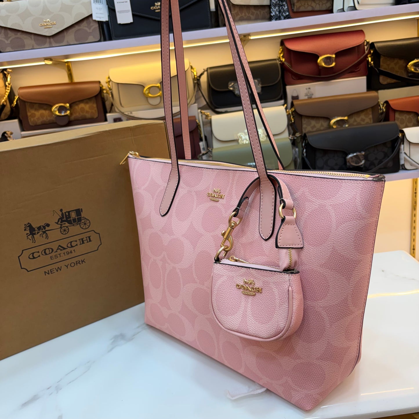 COCH CITY TOTE BAG - Pink
