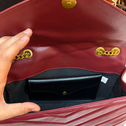 YSL Loulou Shoulder Bag - Red