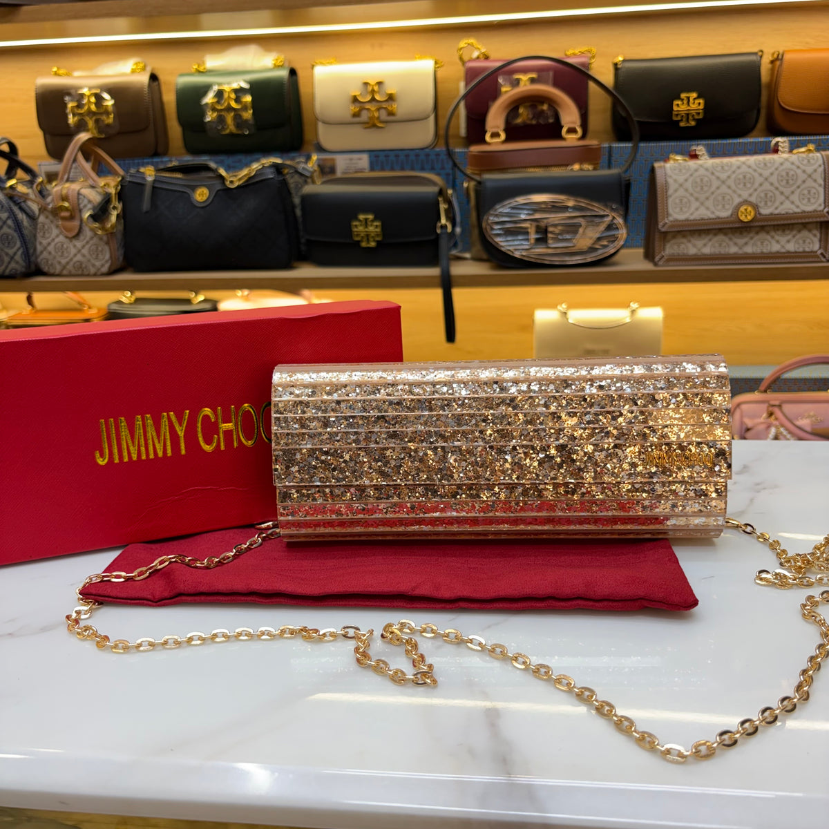 JC Candy Clutch - Gold