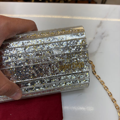 JC Candy Clutch - Silver