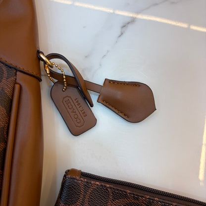COCH JULIET HANDBAG With Wallet - Tan Coffee