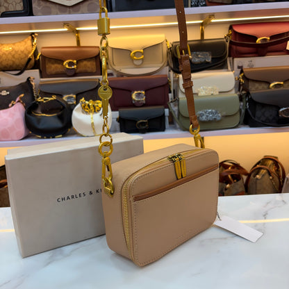 CNK Crossbody Bag - Beige
