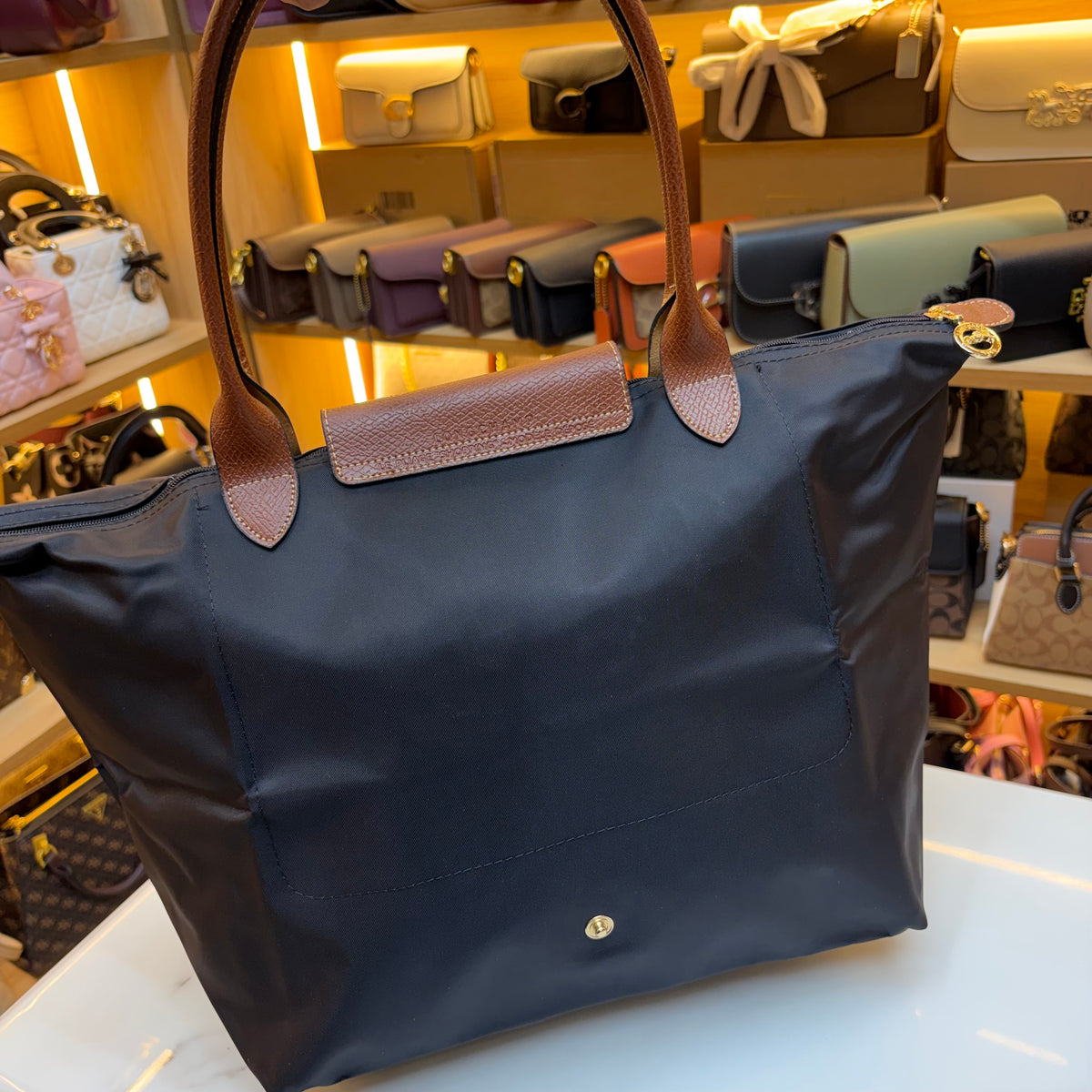 Longchamp - Le Pliage Tote Bag - Navy Blue