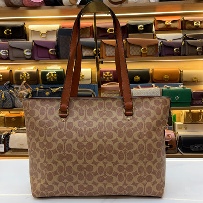 Coch Station Tote Bag - Tan Apricot
