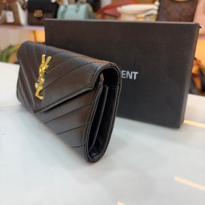 YSL Envelope Premium Wallet - Black
