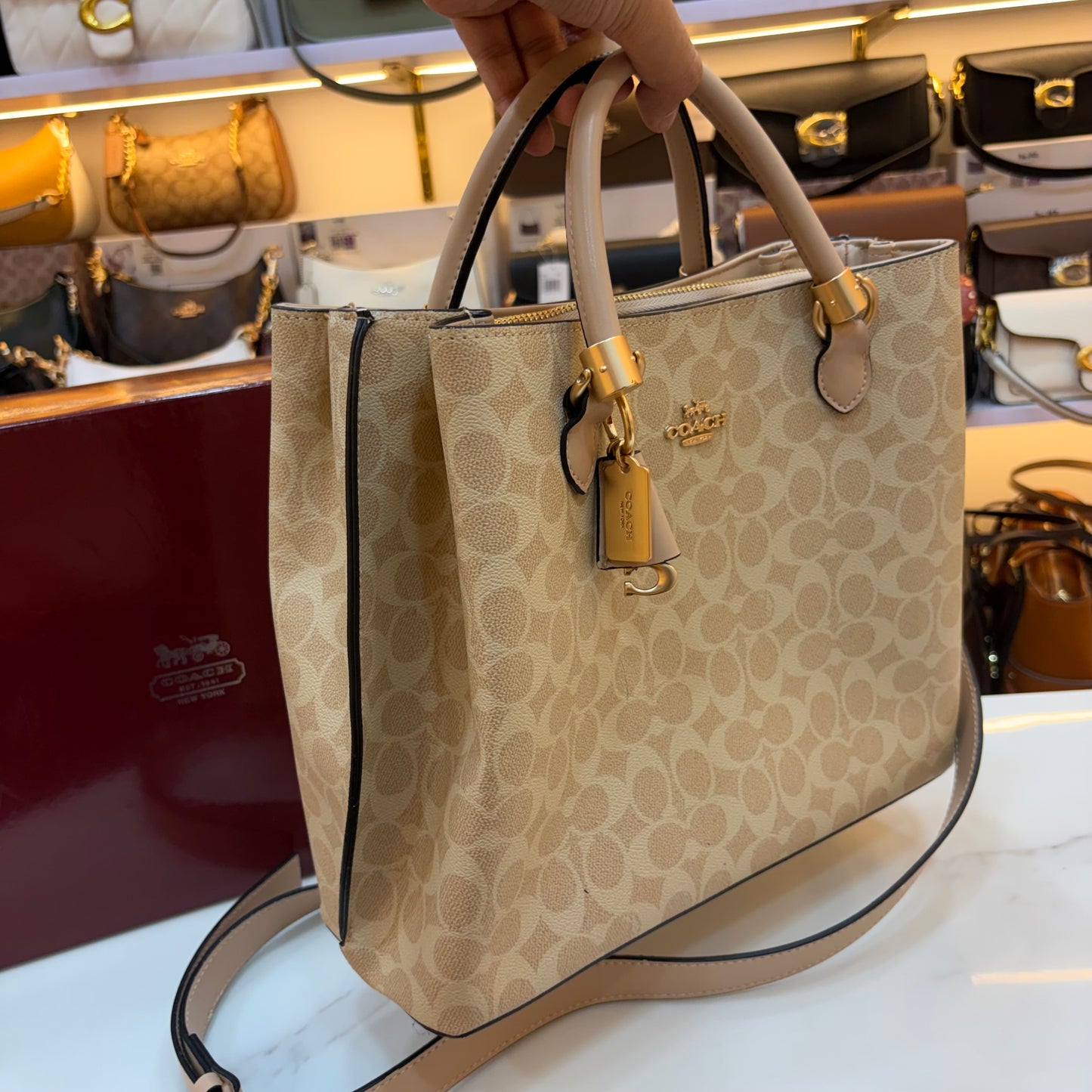 COCH Satchel Bag - Light Apricot