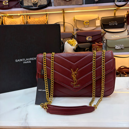 YSL Loulou Shoulder Bag - Red