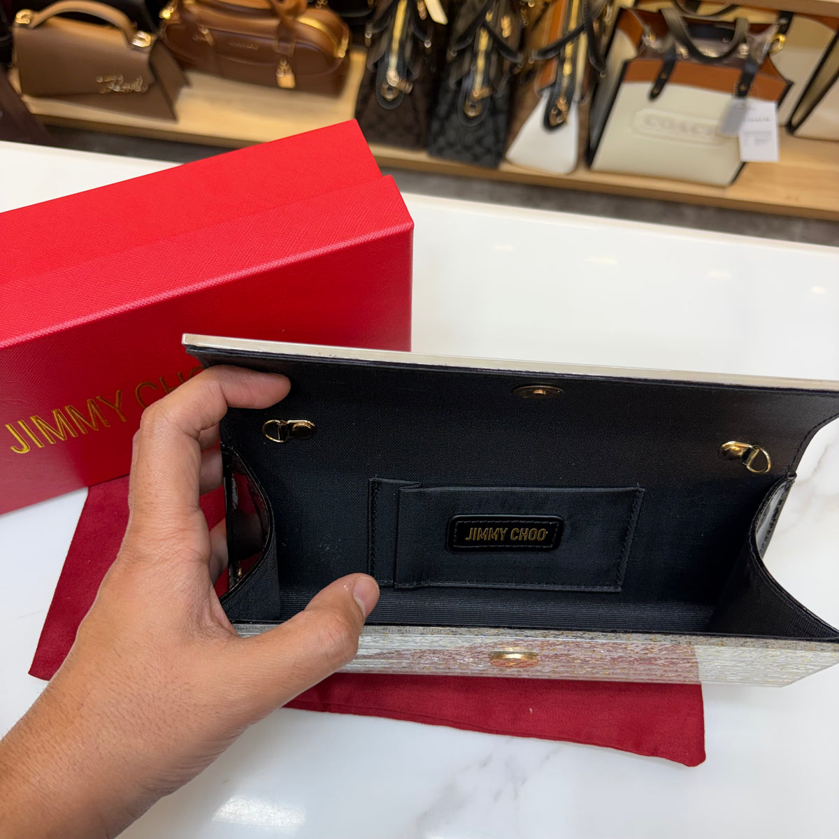 JC Candy Clutch - Silver