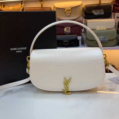 YSL Voltaire Handbag - White