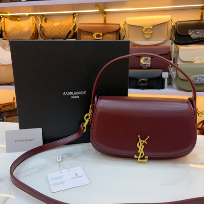 YSL Voltaire Handbag - Wine
