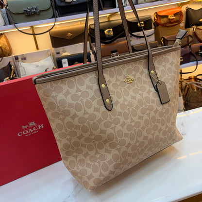 COCH Large Tote Bag - Light Apricot