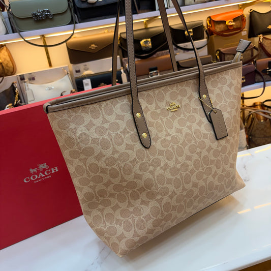COCH Large Tote Bag - Light Apricot