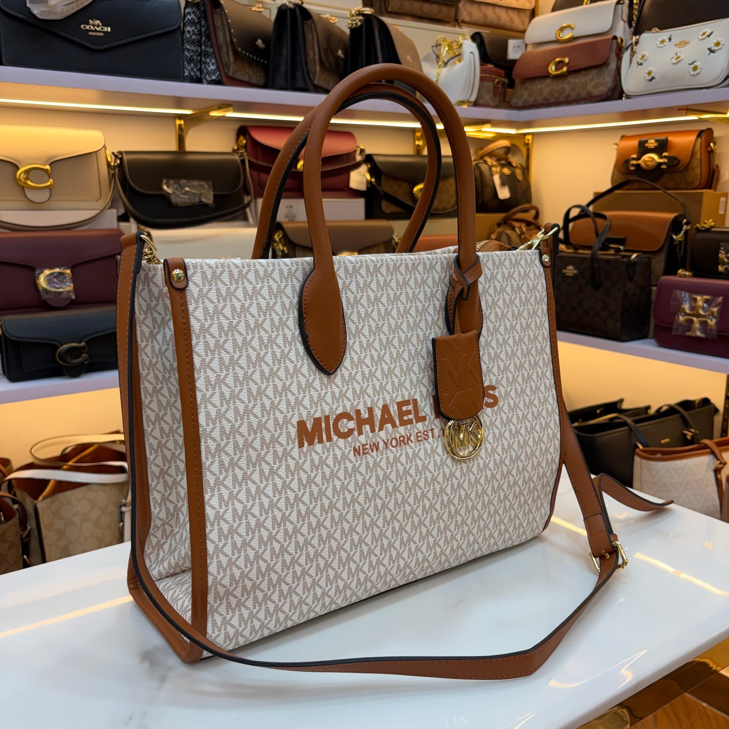 MK Mirella Tote - White